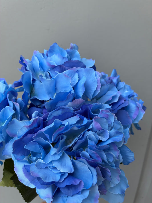 Artificial Hydrangea Bunch Blue