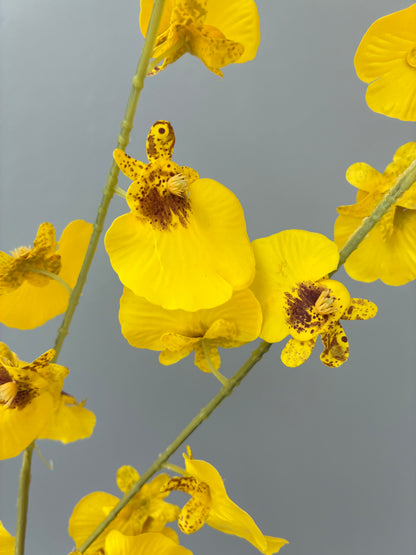 Artificial Real Touch Dancing Lady Orchid Yellow