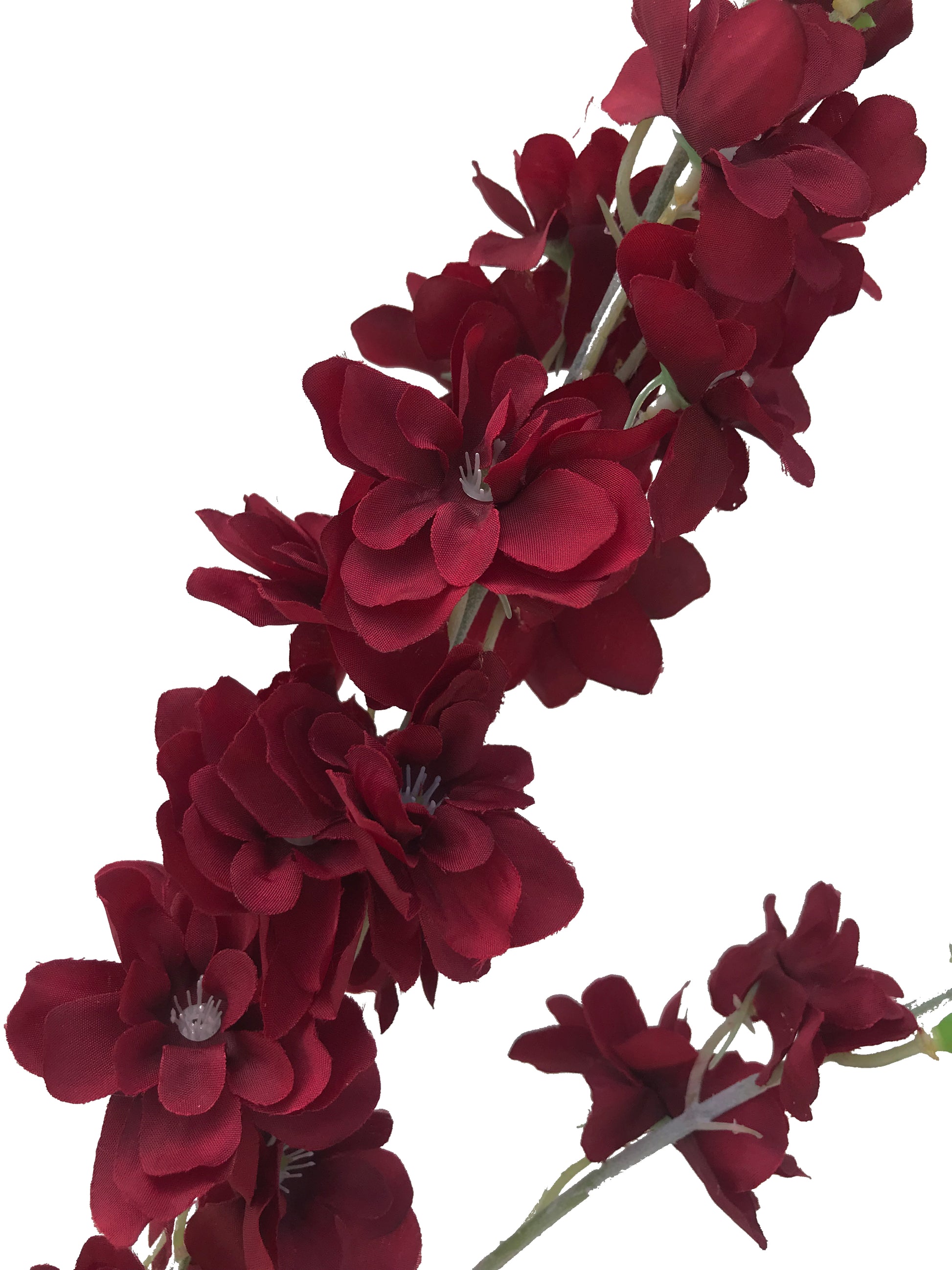    faux delphinium dark red