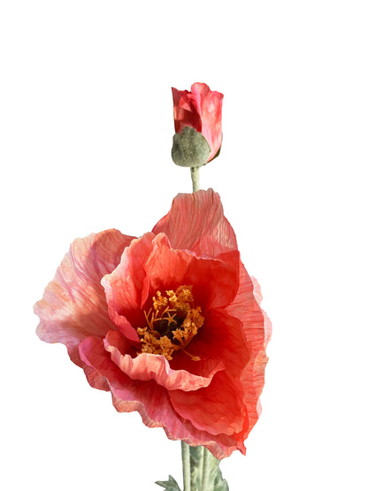 Artificial Giant Poppy Watermelon