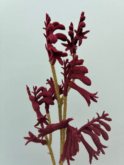 Artificial Kangaroo Paw Dark Red