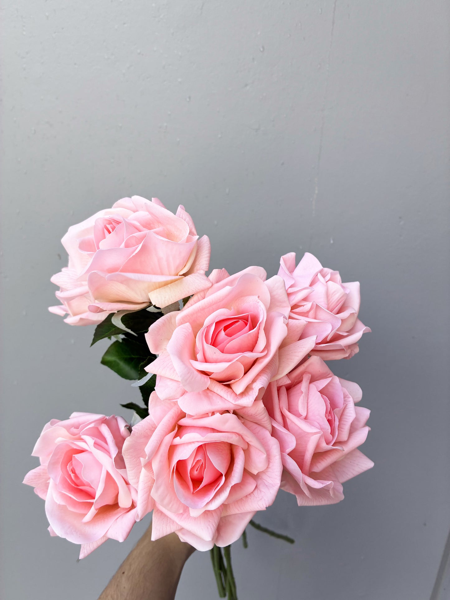 Real Touch Rose Candy Peachy Pink