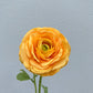 Artificial Real Touch Ranunculus Rose Orange Yellow