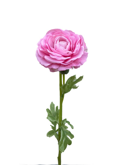 Artificial Real Touch Ranunculus Rose Candy Pink