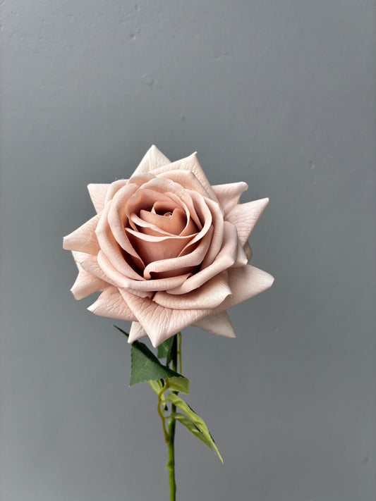 Rosa Artificial Real Touch Rojo Fuego