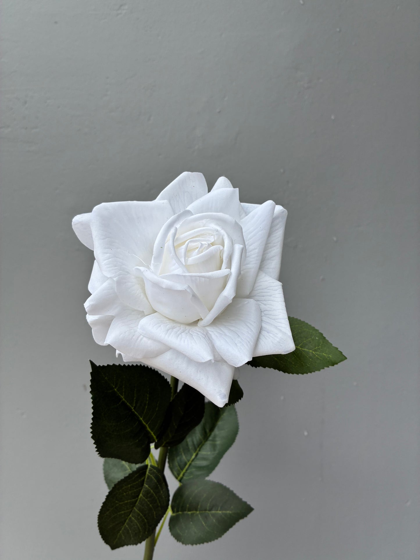 Artificial Real Touch Rose White