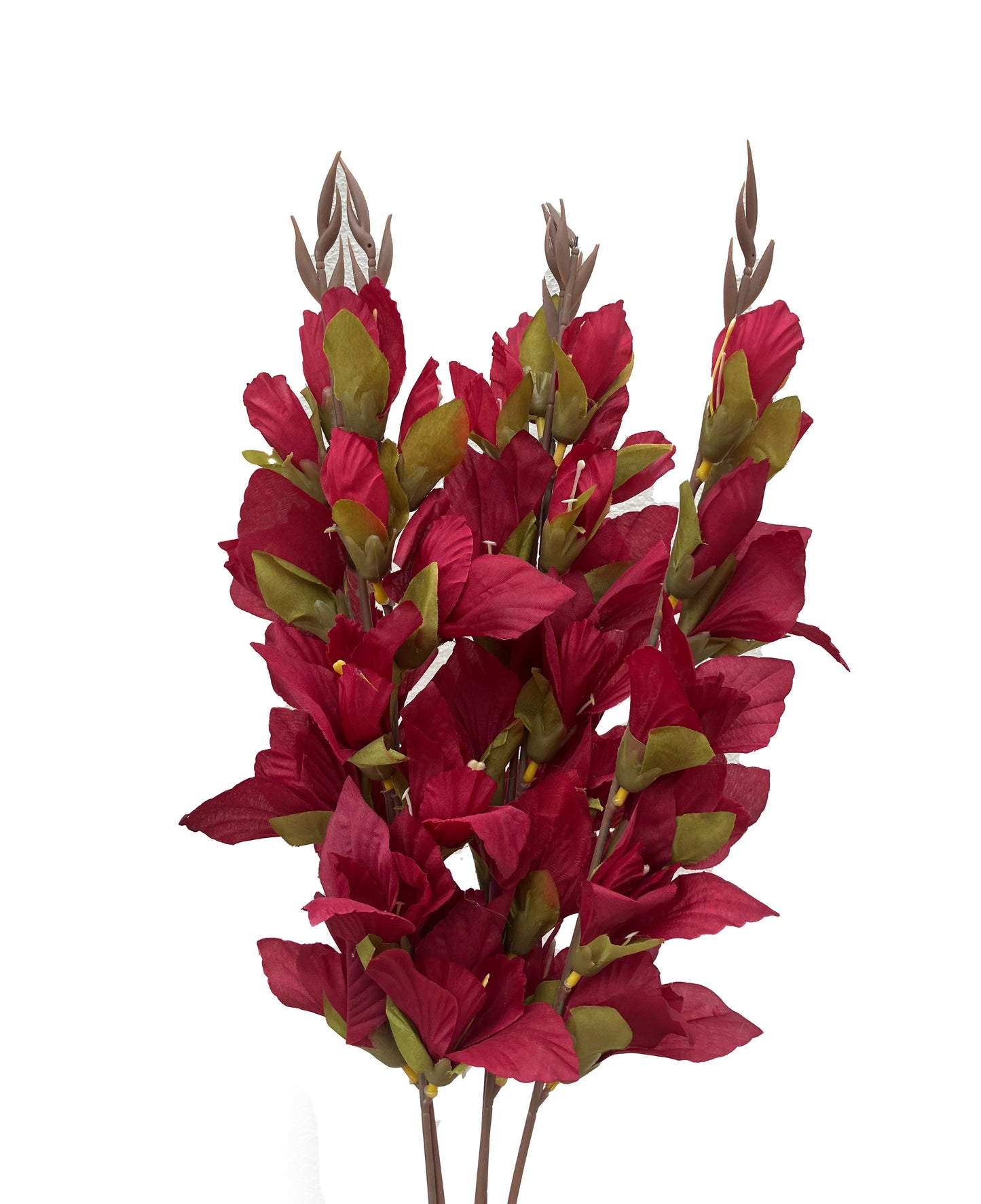 Artificial Gladiolus Wine Red