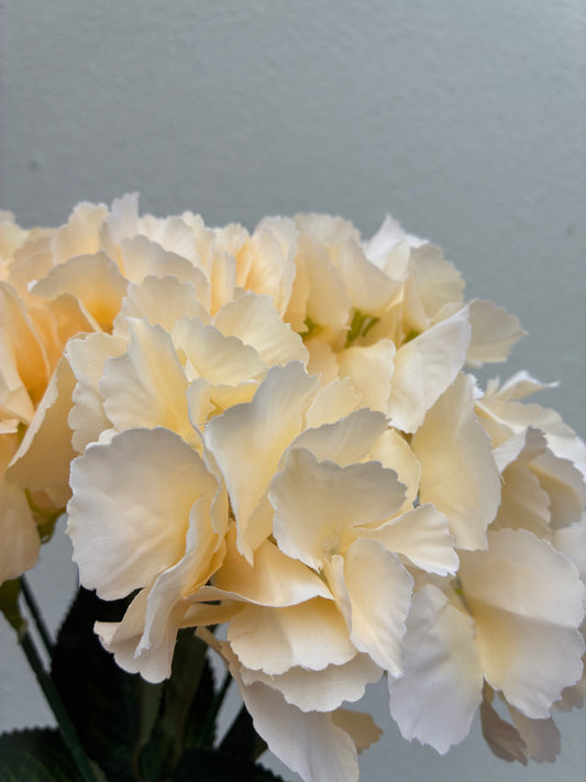 Bouquet d'hortensias artificiels bleu