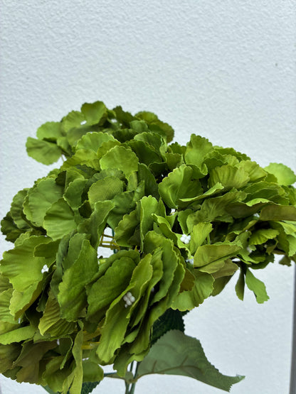 Artificial Hydrangea Bunch Green
