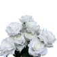Artificial Rose Bunch natural white