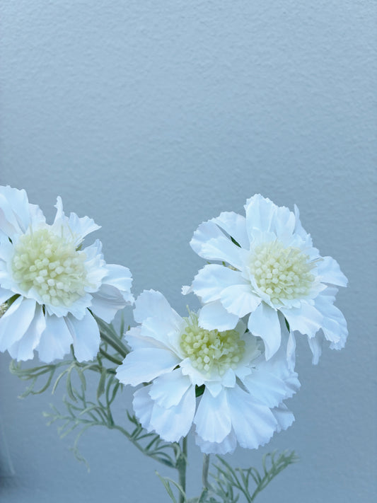 Artificial Scabiosa Spray White