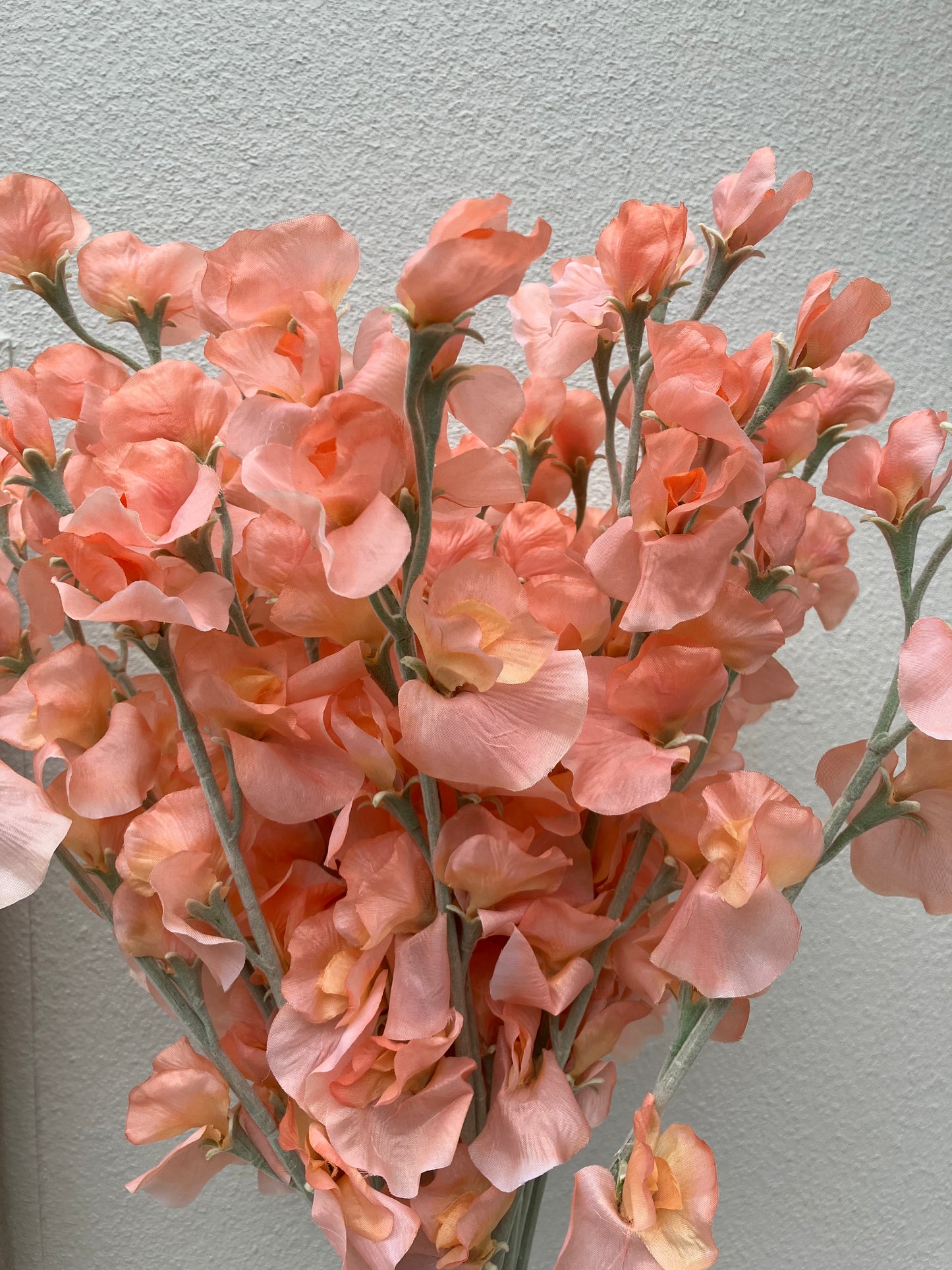 Artificial Sweet Pea Peach