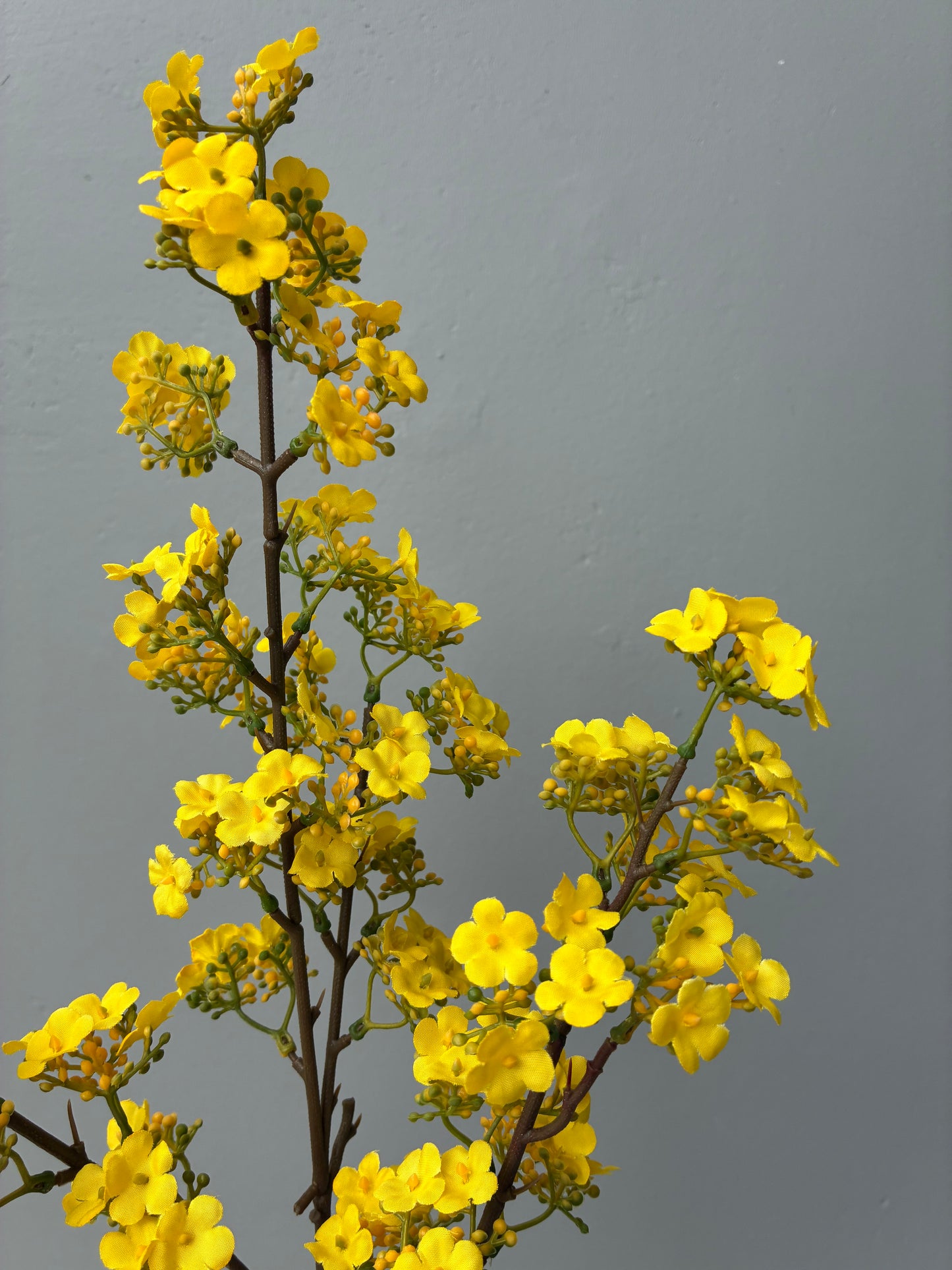 Fleur de cire australienne artificielle jaune 