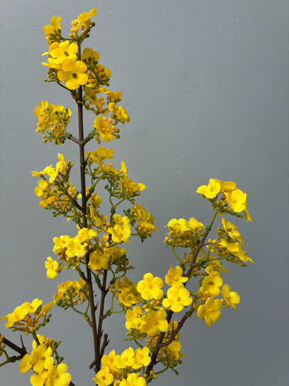 Fleur de cire australienne artificielle jaune 