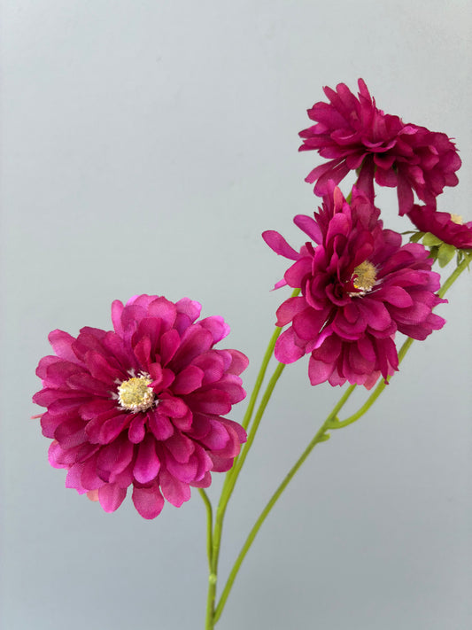 Artificial Zinnia Maroon