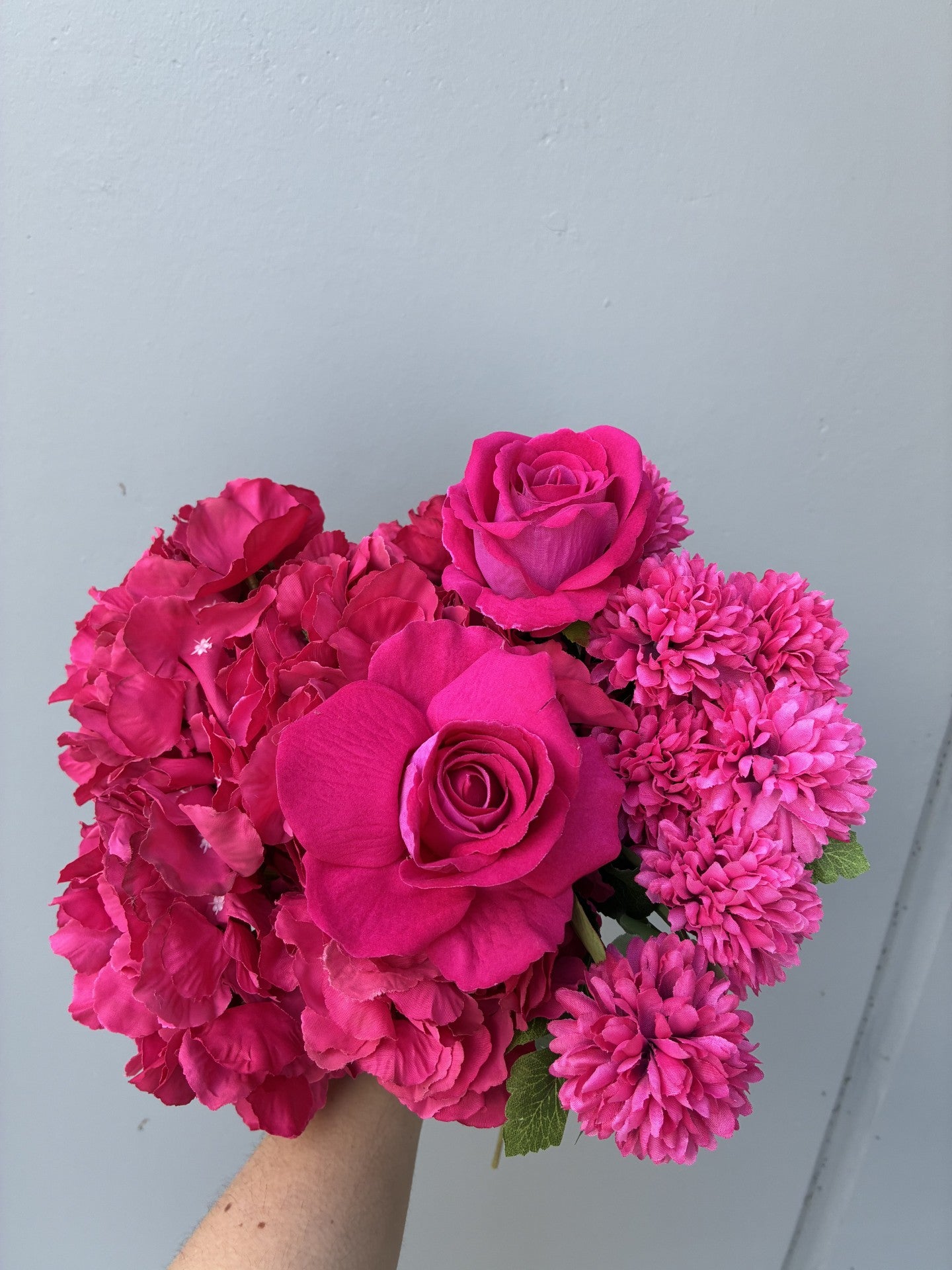 The Classic Artificial Rose Hot Pink