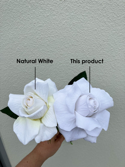 The Classic Artificial Rose Pure White