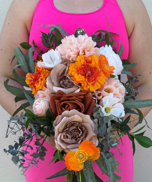 Bouquet de feuilles de gomme artificielle