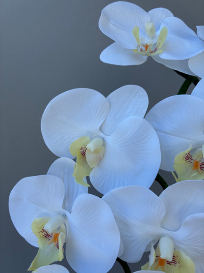 Orquídea Phalaenopsis artificial blanca