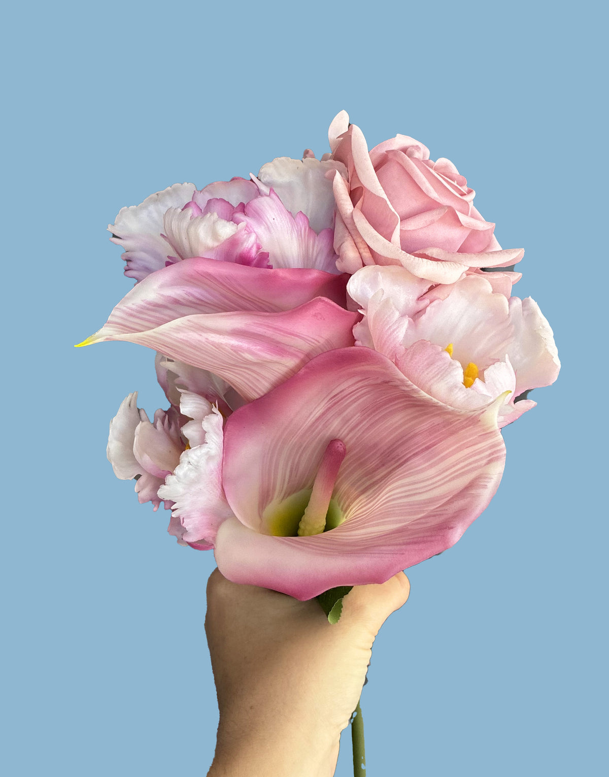 Artificial Real Touch Calla Lily Pink