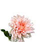 Artificial Dahlia Peach Pink Real Touch