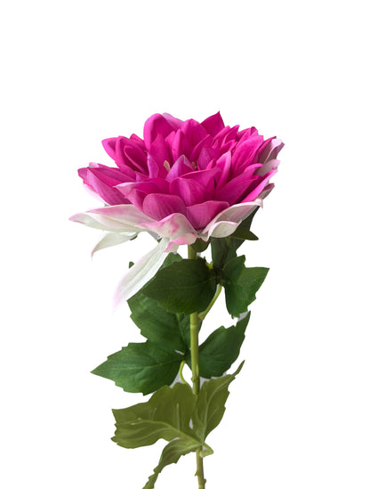 Artificial Dahlia Fuchsia Plum