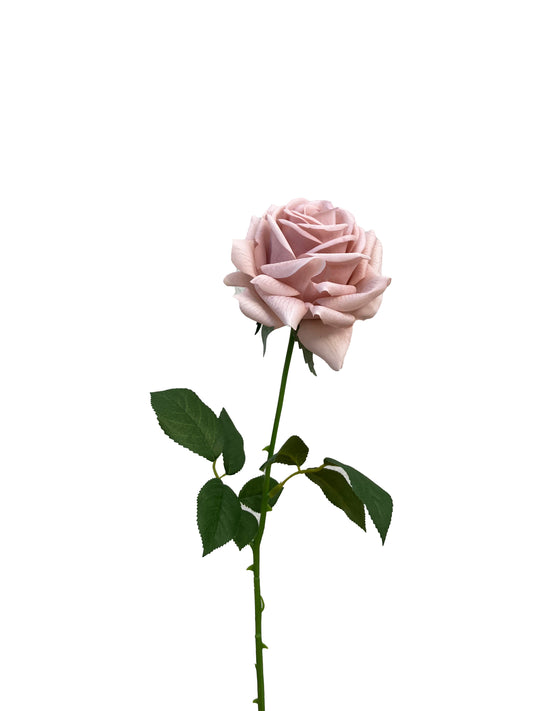 Rosa Artificial Real Touch Rojo Fuego