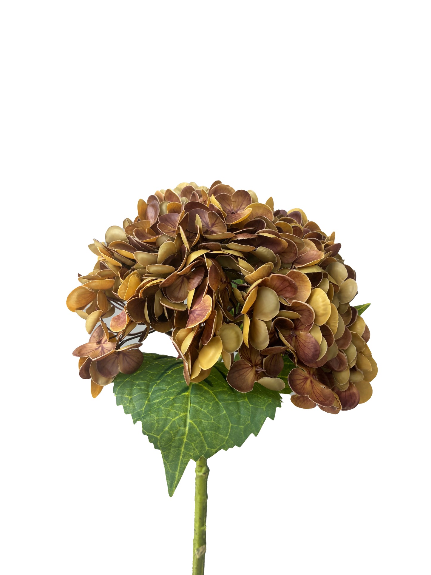 Artificial Real Touch Hydrangea Brown