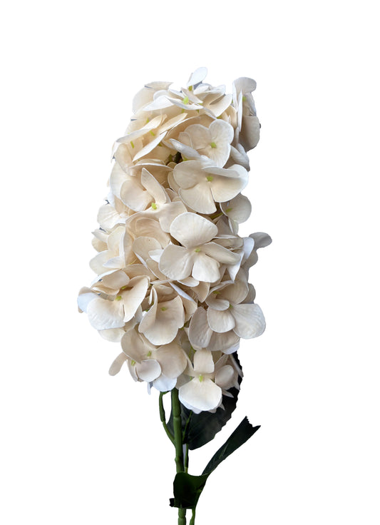 Artificial Real Touch Hydrangea Cream Champagne Cone