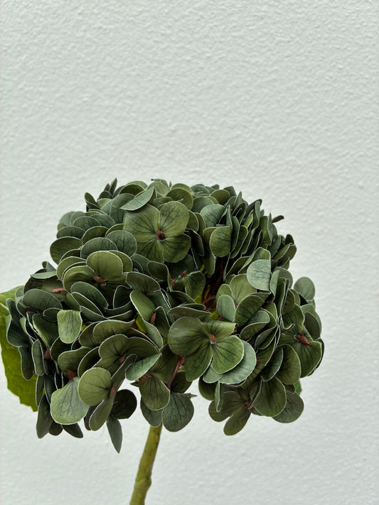 Artificial Real Touch Hydrangea Forest Green