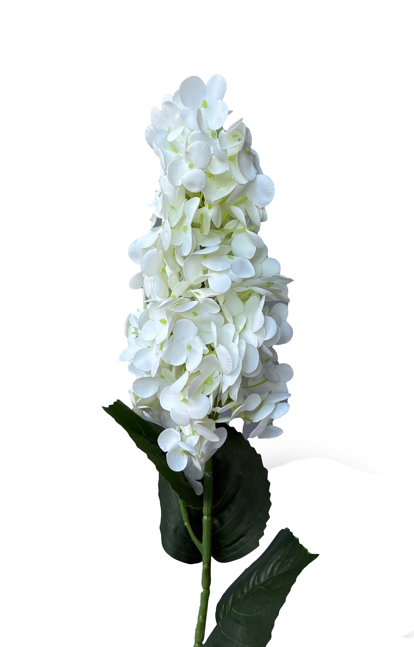 Artificial Real Touch Hydrangea White Cone