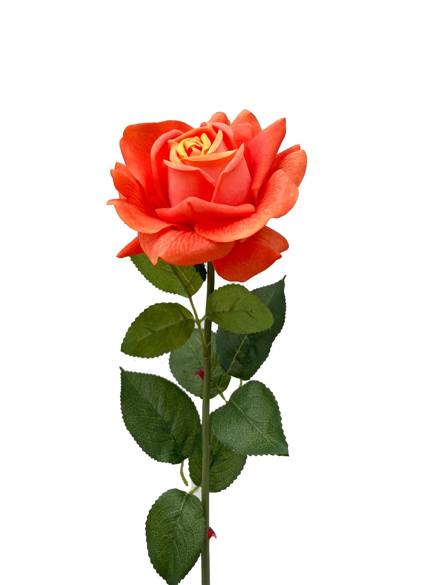 Artificial Real Touch Rose Orange