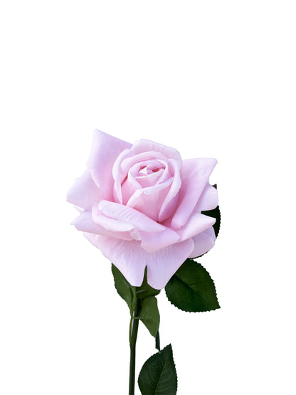 Rose artificielle Real Touch rose pâle