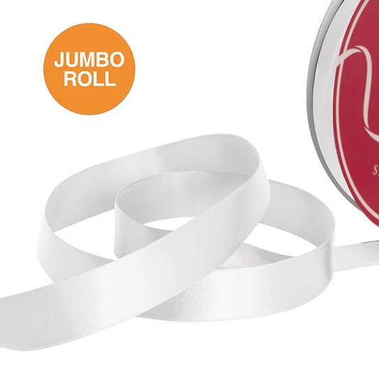 Ribbon Roll White Bulk (25mmx100yd)
