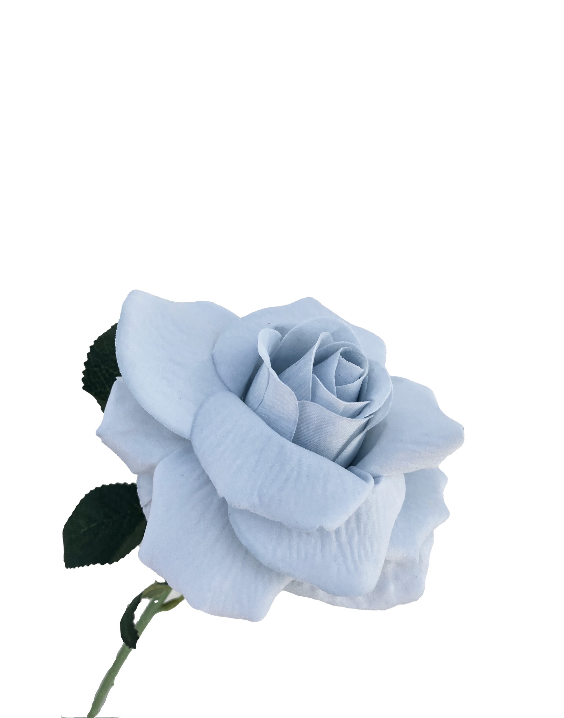 The Classic Artificial Rose Soft Blue – Wild Blooms