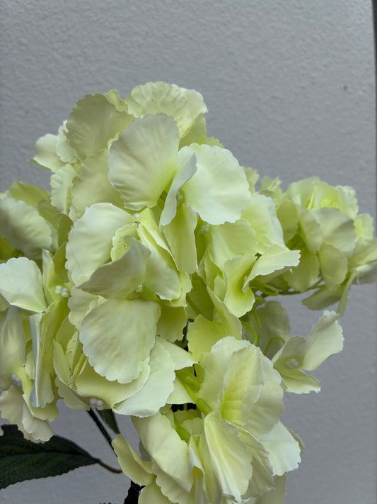 Bouquet d'hortensias artificiels bleu