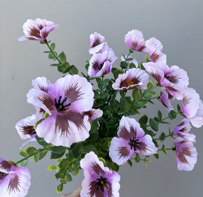 Artificial Pansy Bunch Pink