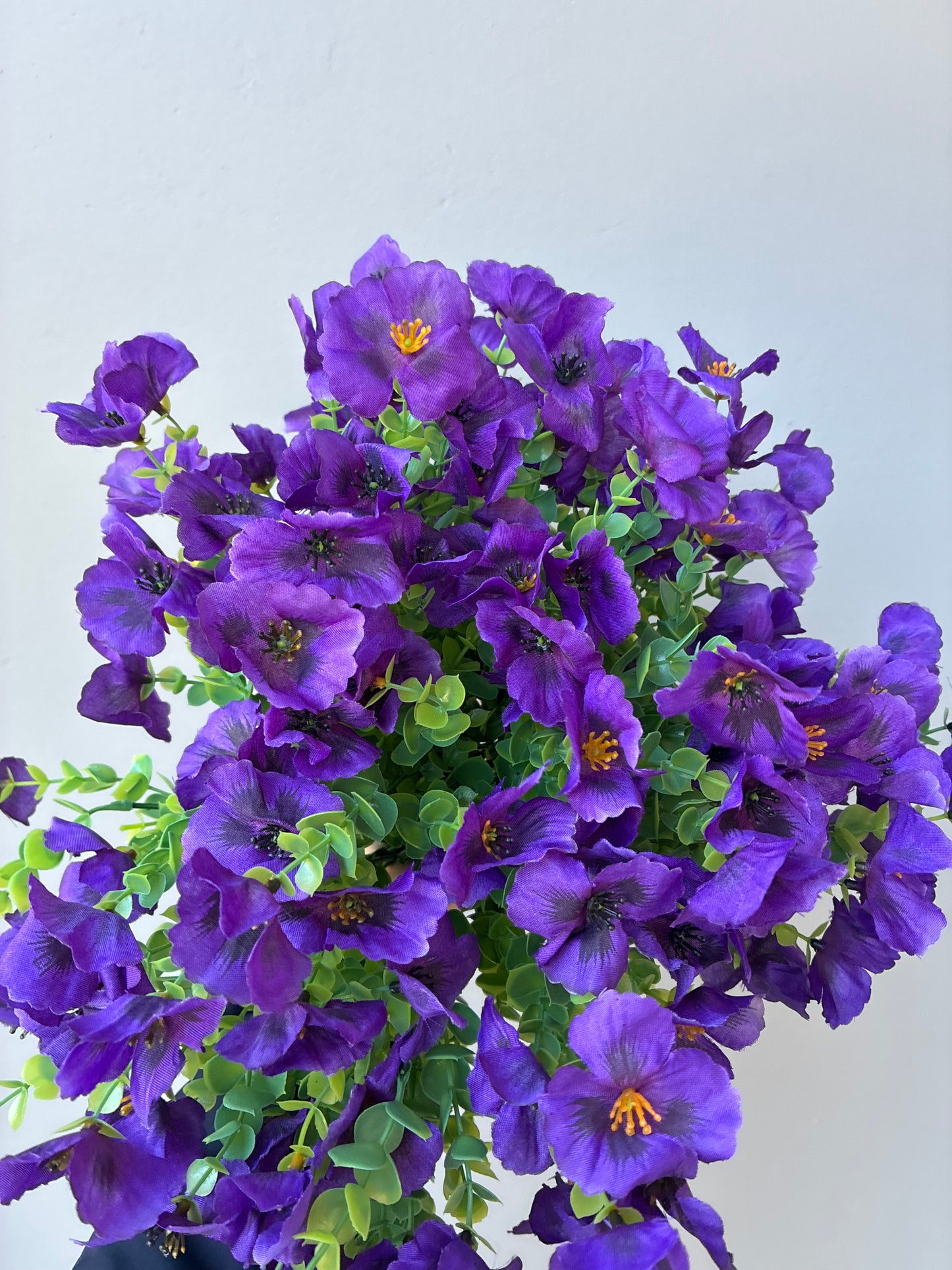 Artificial Pansy Bunch Purple