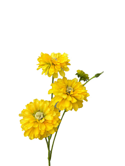 Artificial Zinnia Yellow