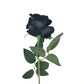 artificial velvet rose black