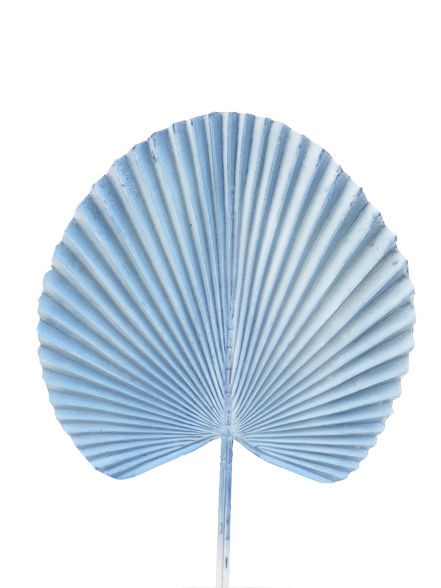 artificial fan palm pale blue