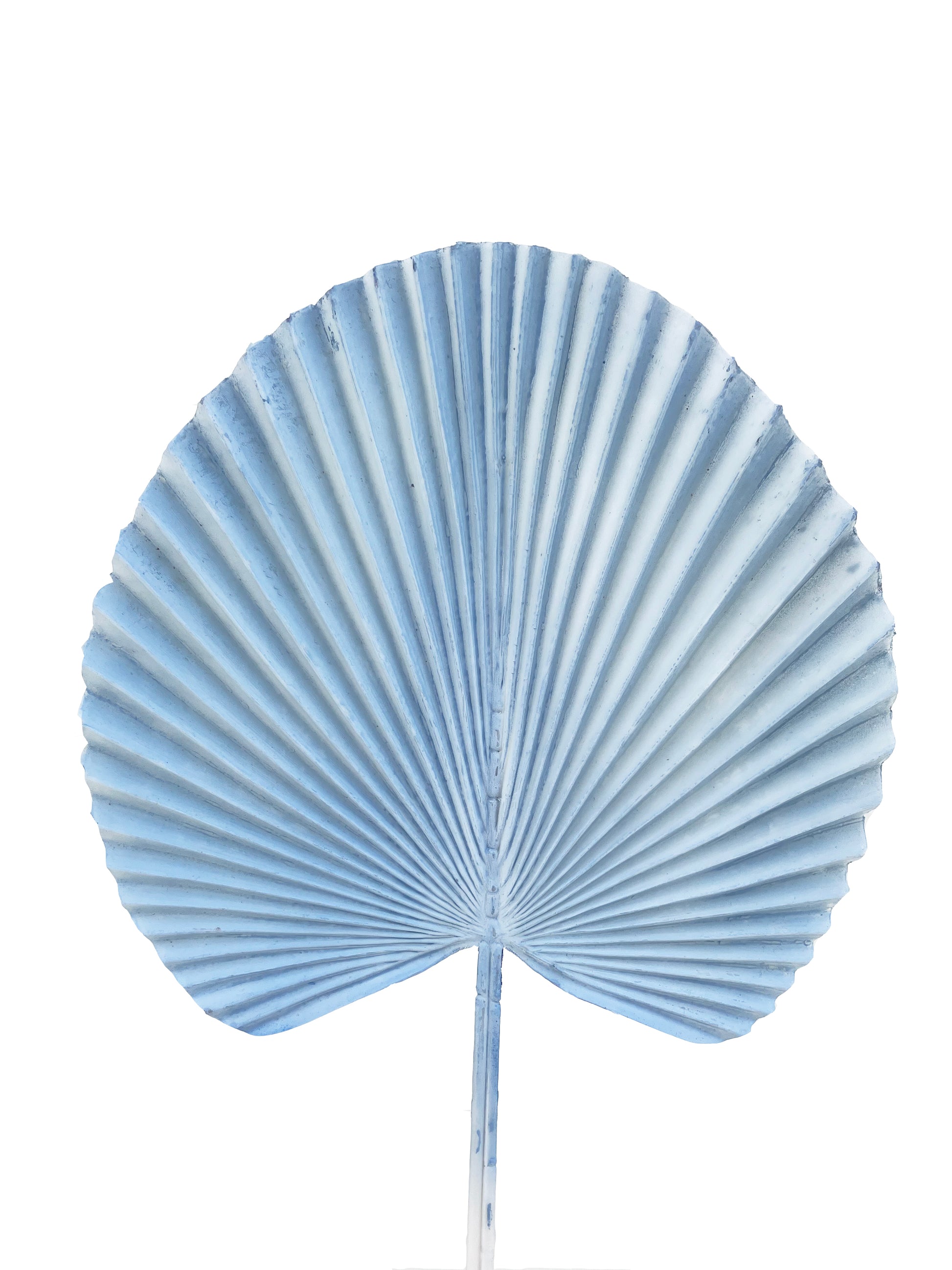 artificial fan palm pale blue