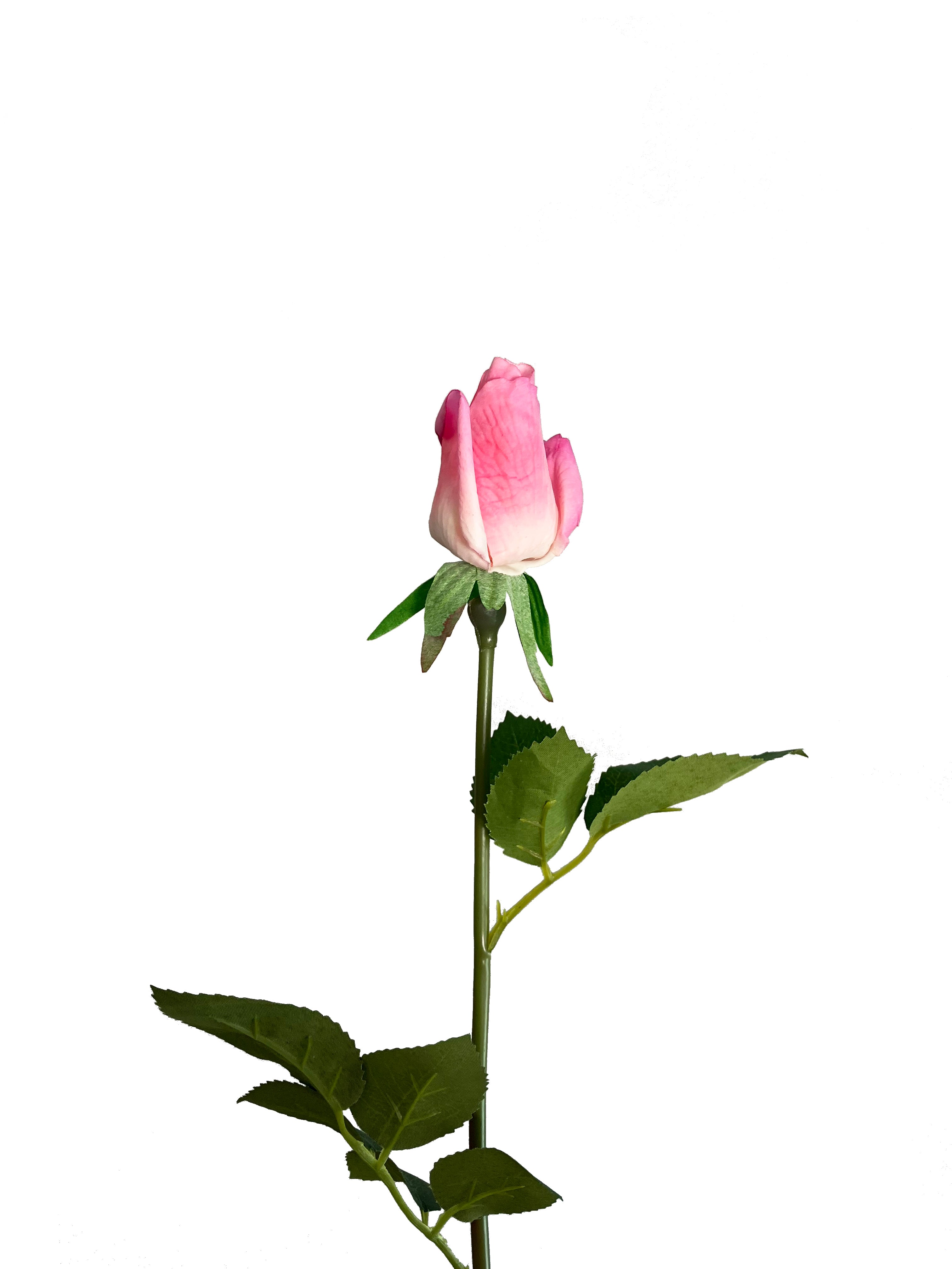 Artificial Real Touch Rose Bud Pink – Wild Blooms