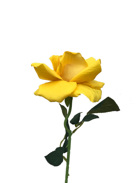 artificial yellow roses