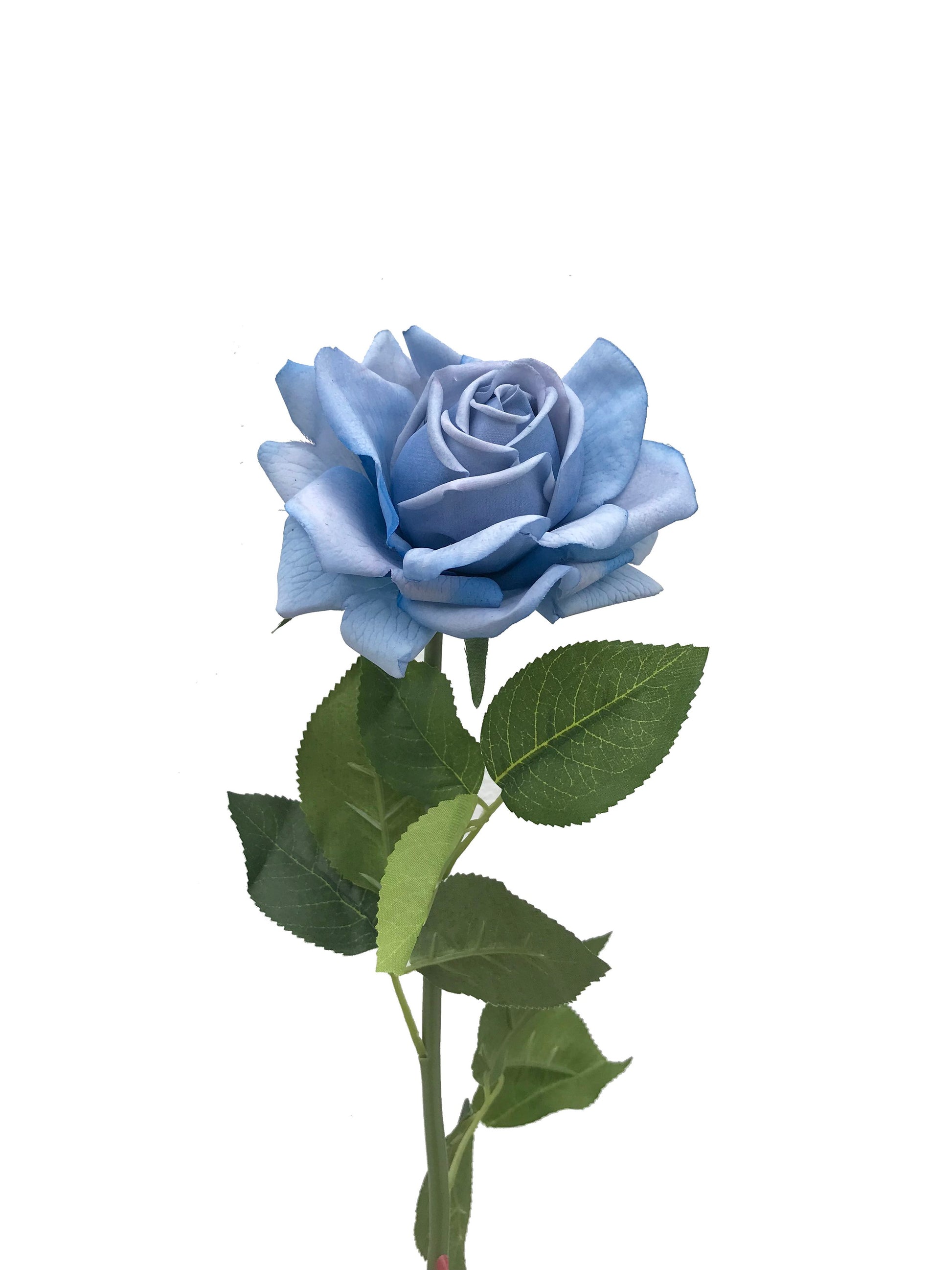 Artificial Real Touch Rose Sky Blue – Wild Blooms