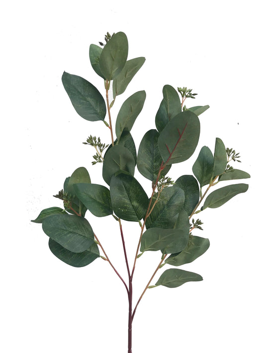 Eucalyptus artificiel à graines vert foncé