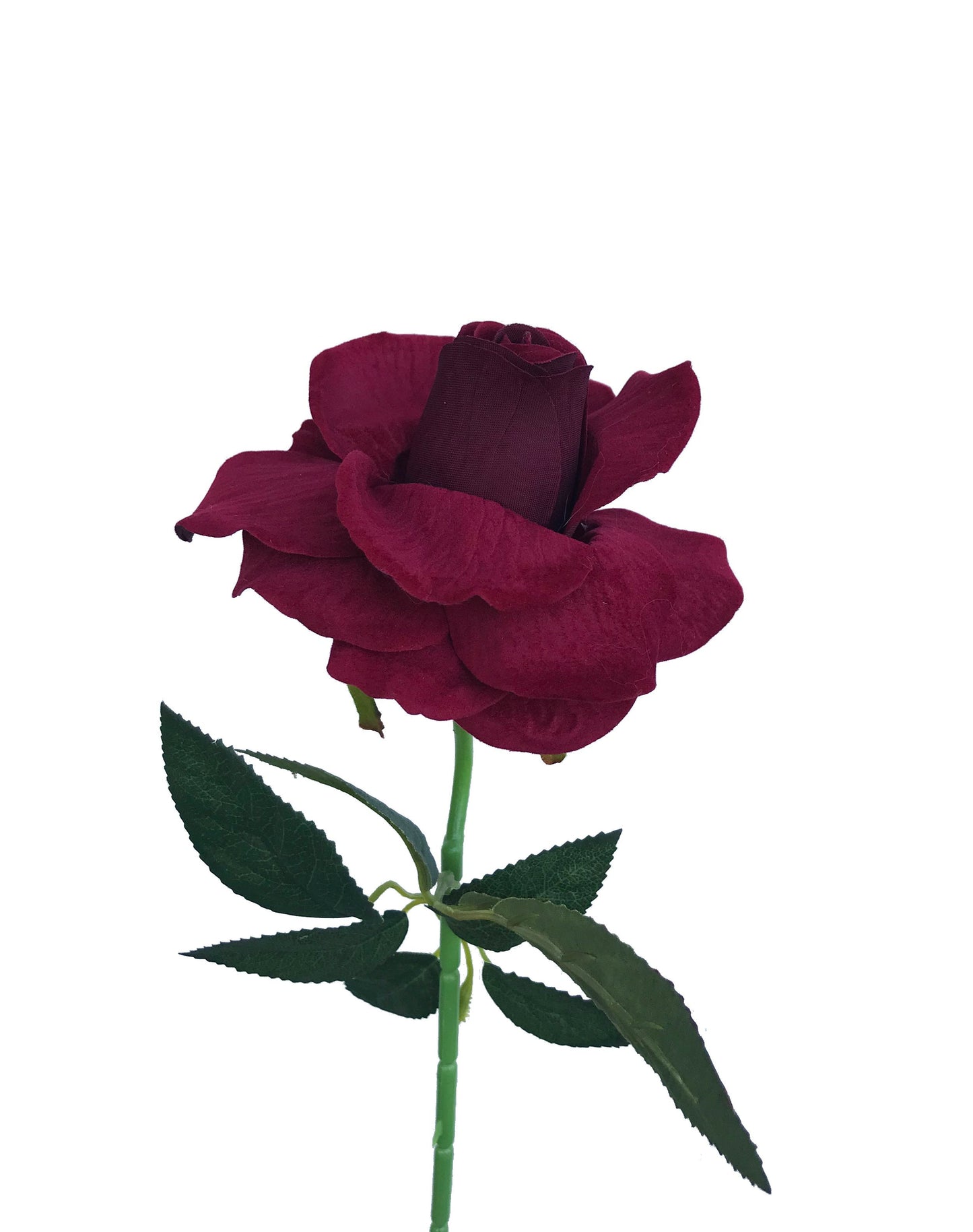 artificial burgundy roses
